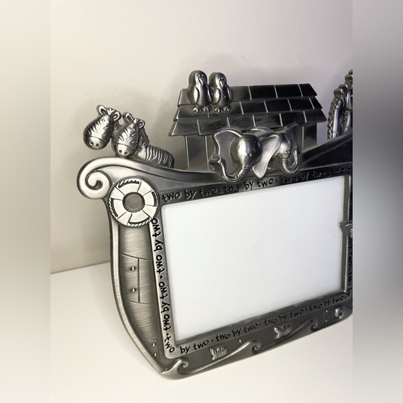 Malden Noah’s Ark Themed Baby Nursery Decor “Two By Two” 3.5x5 Picture Frame - Picture 5 of 11